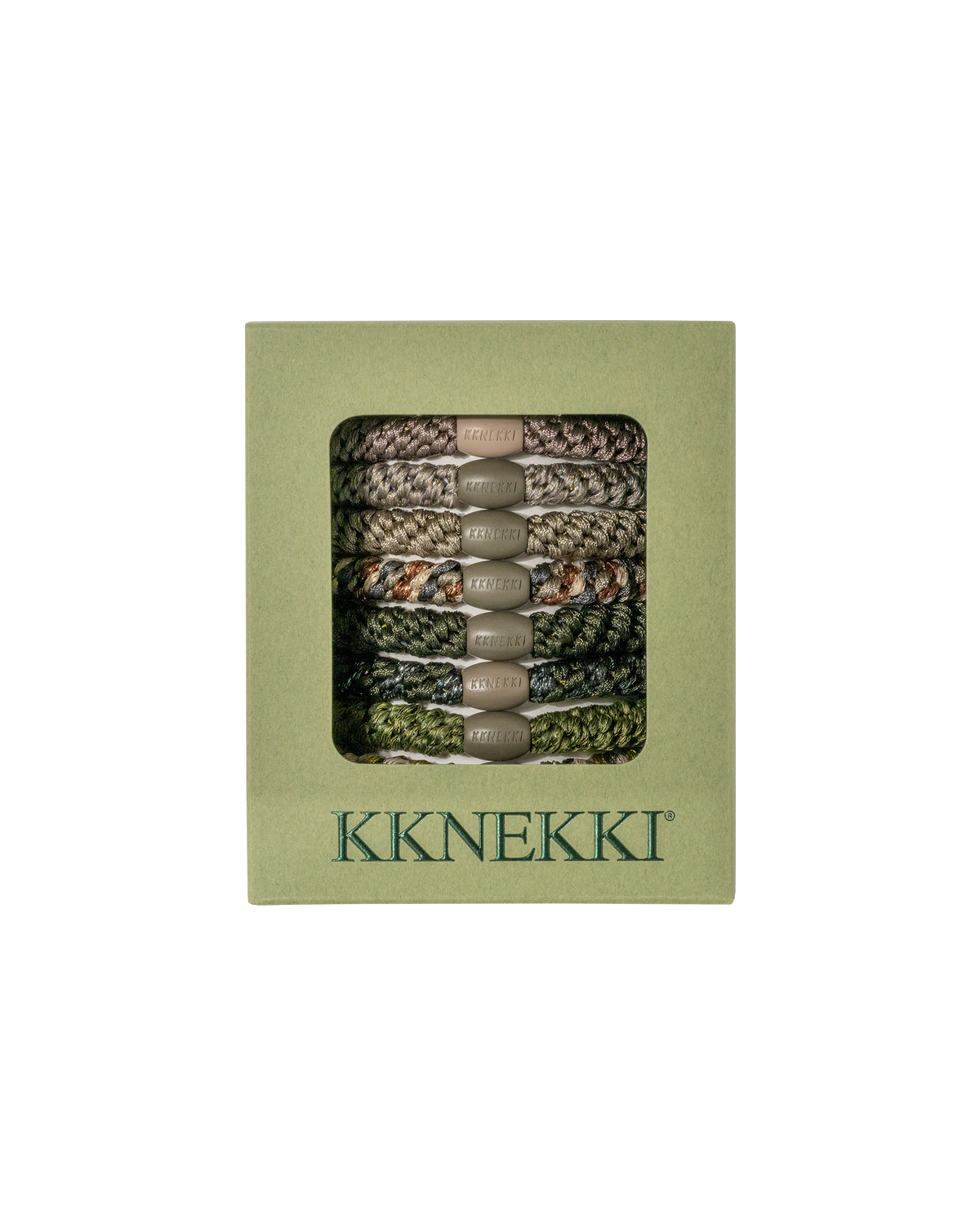 KKNEKKI Army Edition 8 Hair Ties