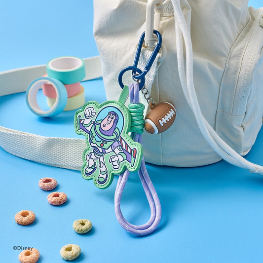 Korea｜ Buzz Lightyear Leather Strap Keyring Green