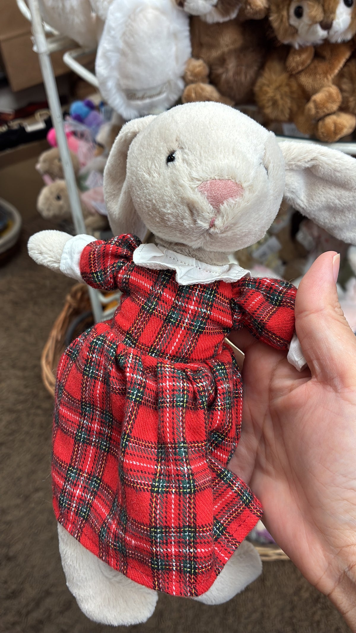 Jellycat lottie bunny Tartan