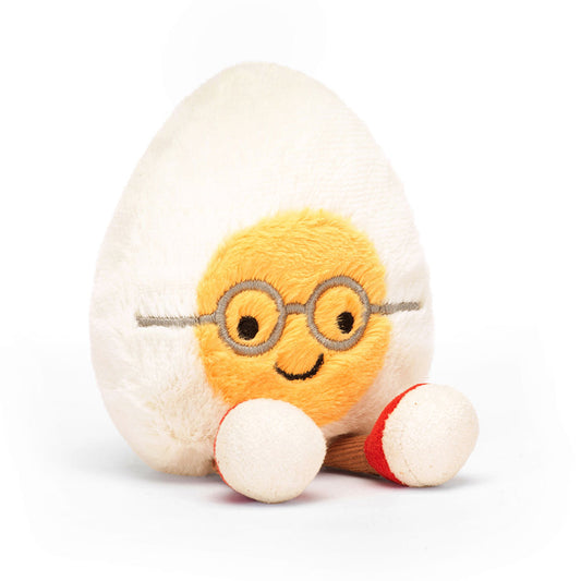 [預訂]Jellycat Boiled Egg Geek | 眼鏡蛋