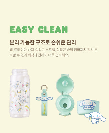 Korea Exclusive｜LocknLock x Sanrio Characters School Fit One-Touch Tritan Bottle Season 2 470ml Cinnamoroll