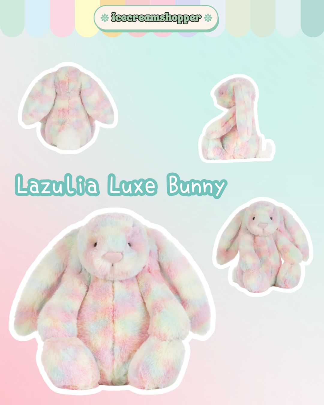 [寄賣門市現貨]Jellycat Luxe Lazulia bunny 31cm 包官方防麈袋