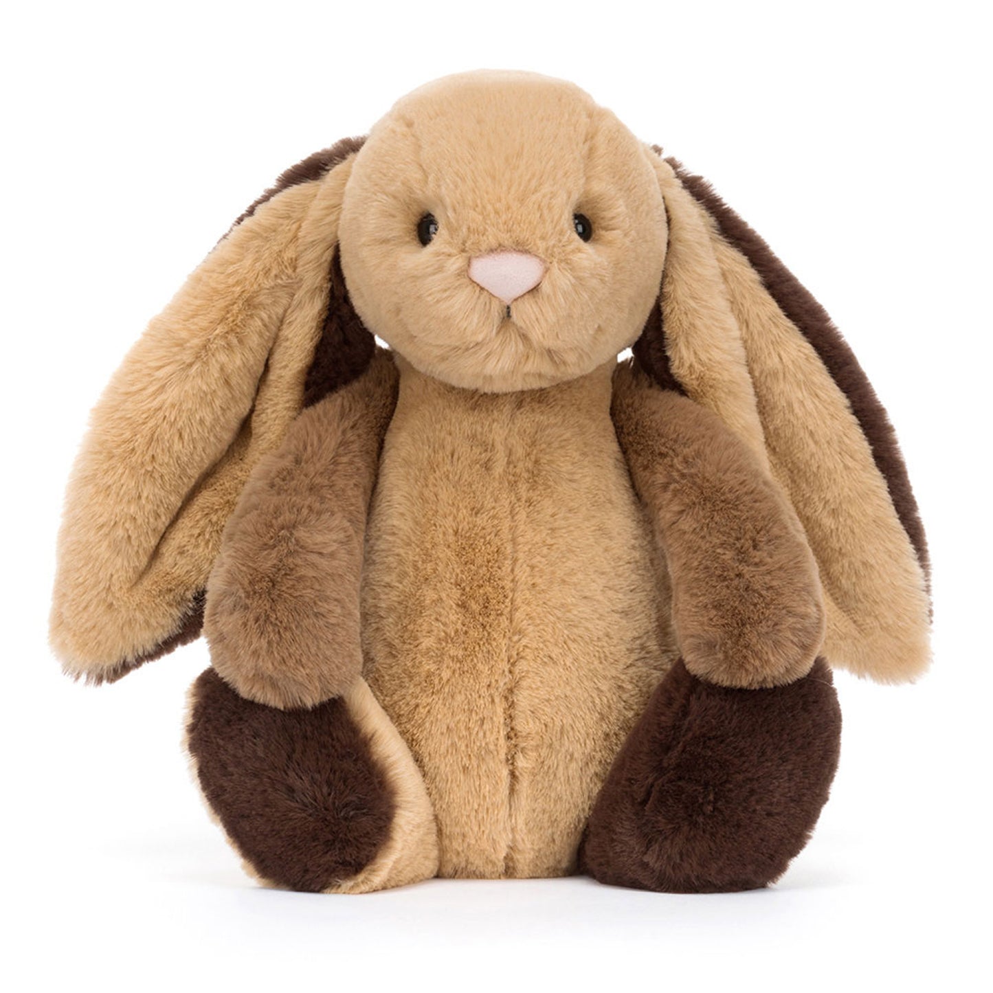[現貨]Jellycat Bashful Patchwork Brown Bunny | 咖啡拼色兔仔