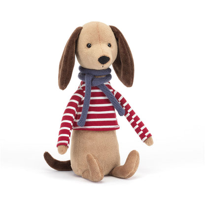 [預訂]Jellycat Beatnik Buddy Sausage Dog | 間條臘腸狗