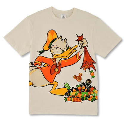 Donald Duck Short-Sleeve T-Shirt White Disney Halloween 2026