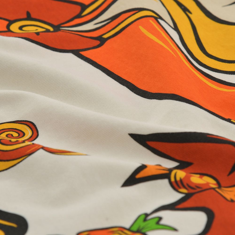 Donald Duck Short-Sleeve T-Shirt White Disney Halloween 2026 print detail