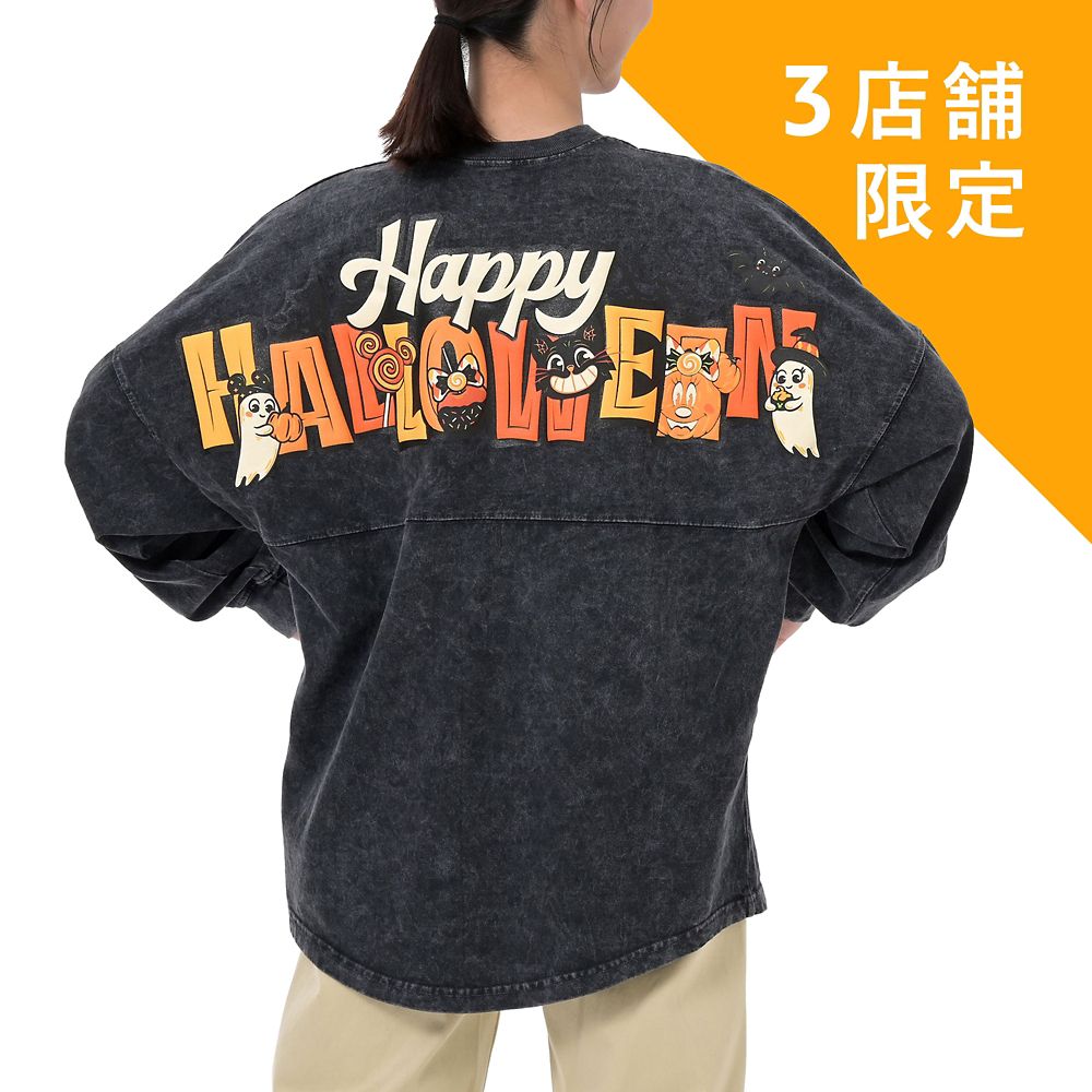 Mickey & Minnie Spirit Jersey Long Sleeve T-Shirt – Disney Halloween 2026