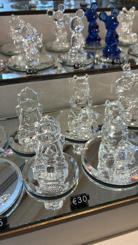 Disneyland Paris｜Cogsworth on mirror Glass Figurine