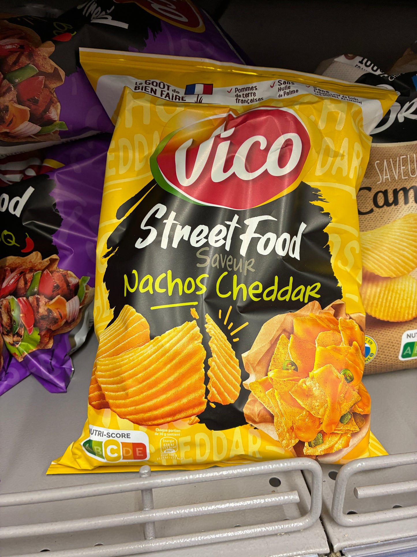 6月法國超市零食Vico Street food 薯片芝士
