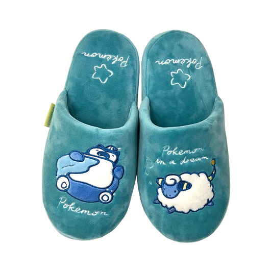 Korea Exclusive｜Pokémon in a Dream Room Slippers Snorlax
