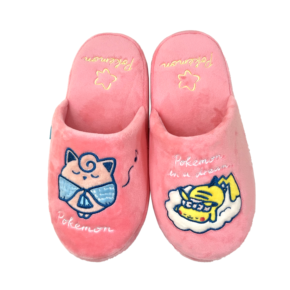 Korea Exclusive｜Pokémon in a Dream Room Slippers Jigglypuff