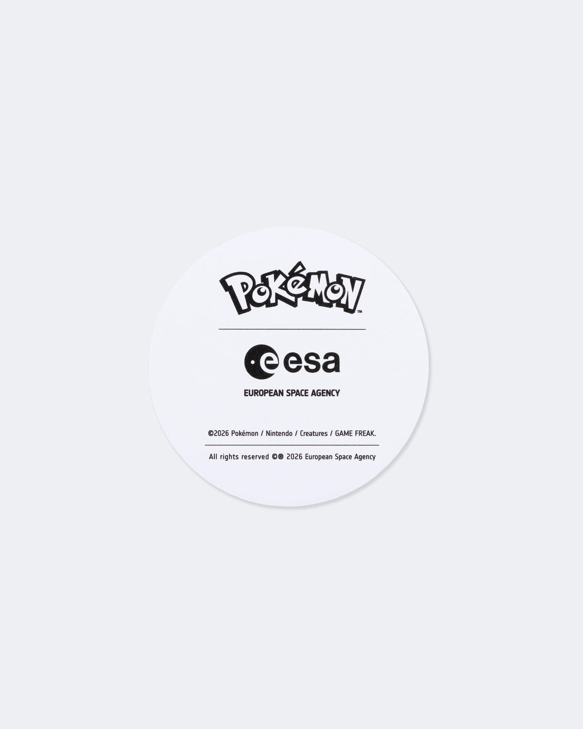 ESA x Pokémon Mission Sticker
