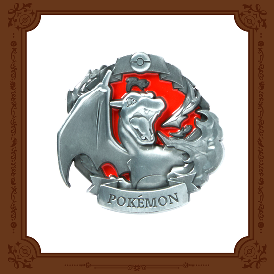 Korea Exclusive｜Pokémon Eternal Antique Metal Charizard Pin Badge