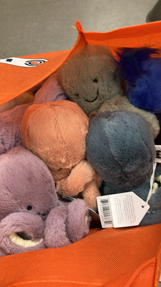17/7 小店連線-7 月中下旬到貨 jellycat tiny octopus-湖水綠