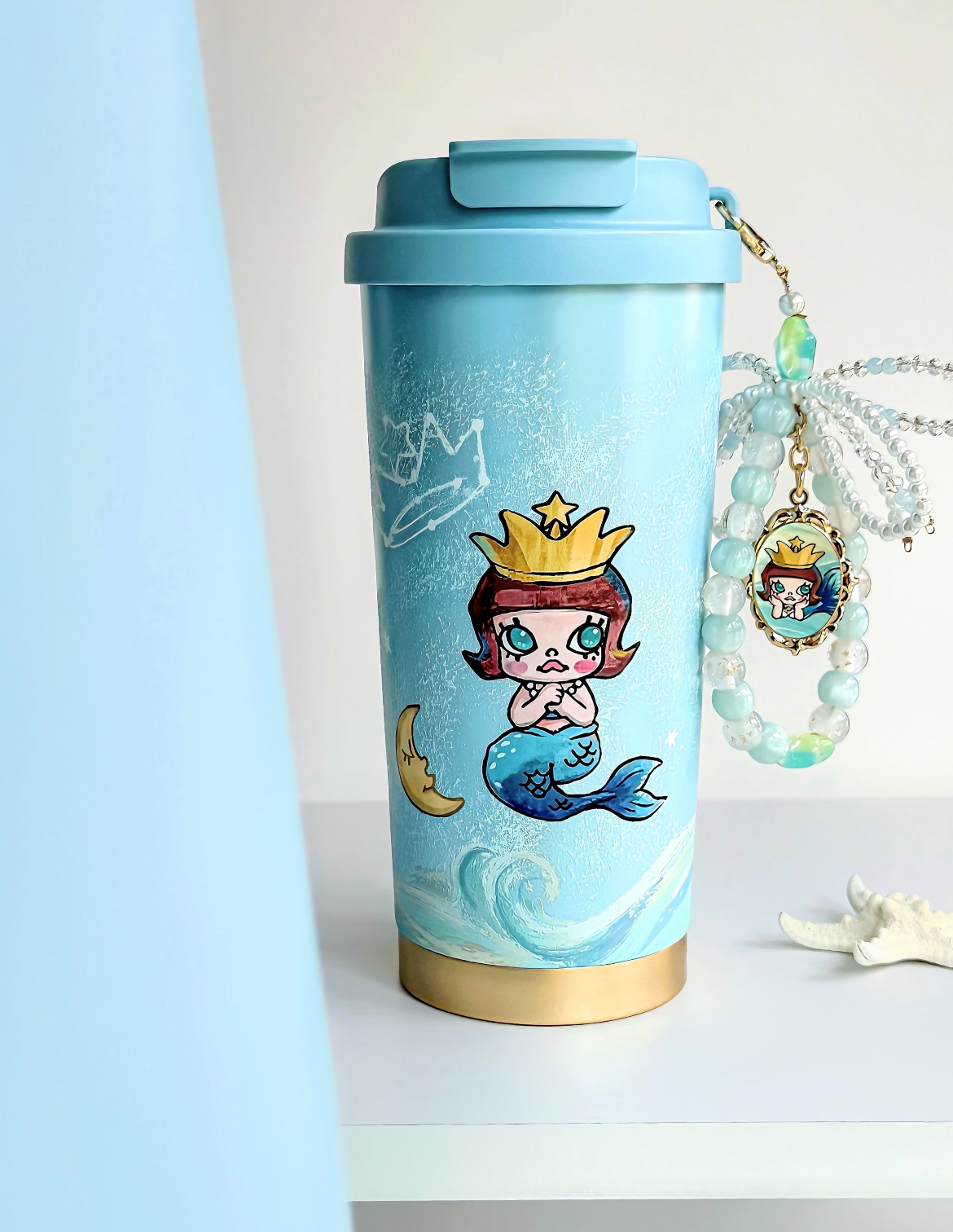 China｜ Starbucks x POP MART Molly Mermaid Travel Tumbler