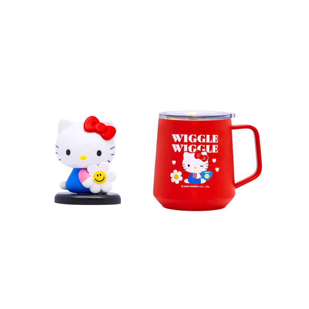 Hello Kitty & Wiggle Wiggle Camping Mug Cup - Cozy Time