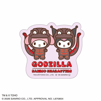 Japan｜ Godzilla x Sanrio Characters Die-cut Sticker