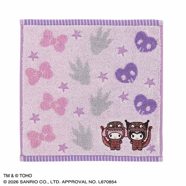 Japan｜ Godzilla x Sanrio Characters Embroidered Mini Towel