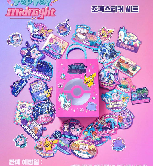 Korea Exclusive｜Pokémon POP POP! Midnight!  Sticker Set