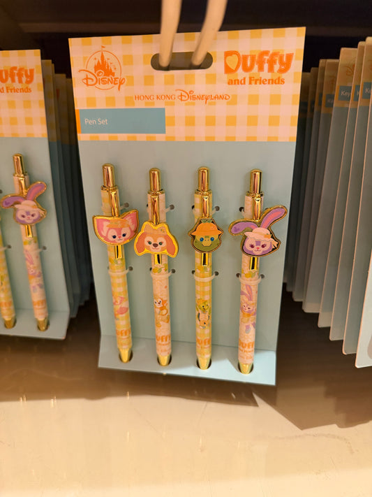 HKDL｜Duffy and Friends Ballpoint Pen Set