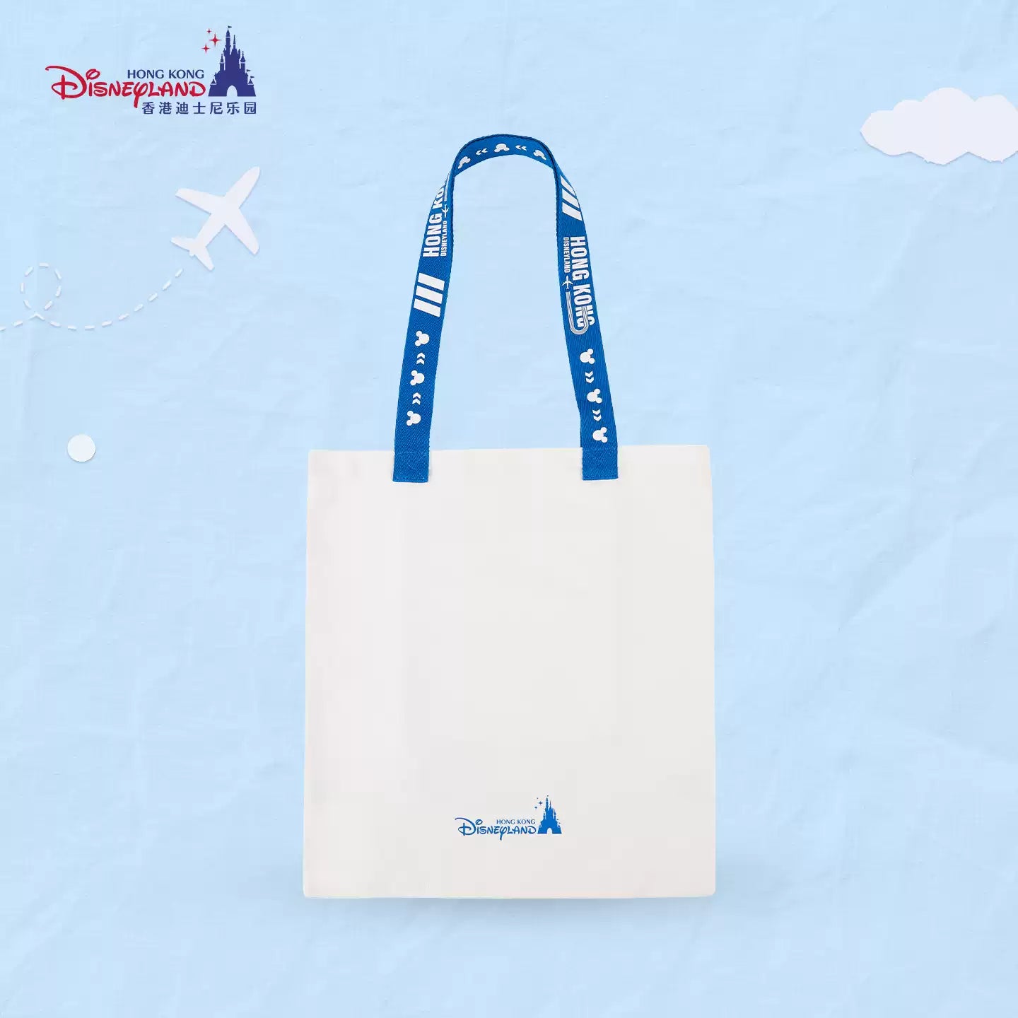 HKDL｜Mickey & Minnie Airline Crew Mickey Canvas Tote Bag