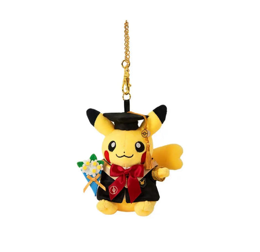 China Exclusive ｜ Pokémon Pikachu Graduation Plush Keychain