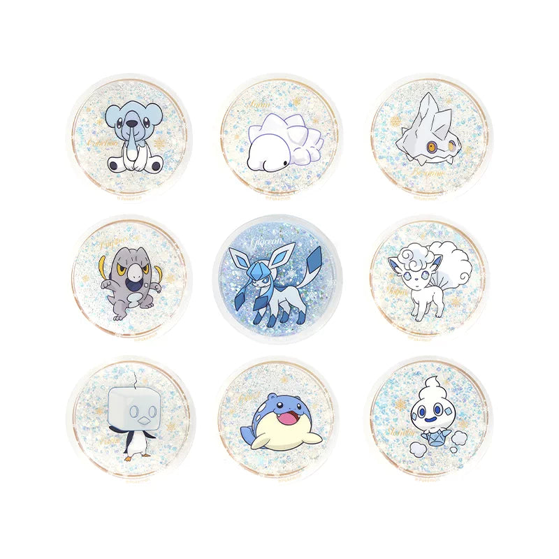 China｜Pokémon Snowy Dream Series Quicksand Acrylic Badge Blind Box Full Box