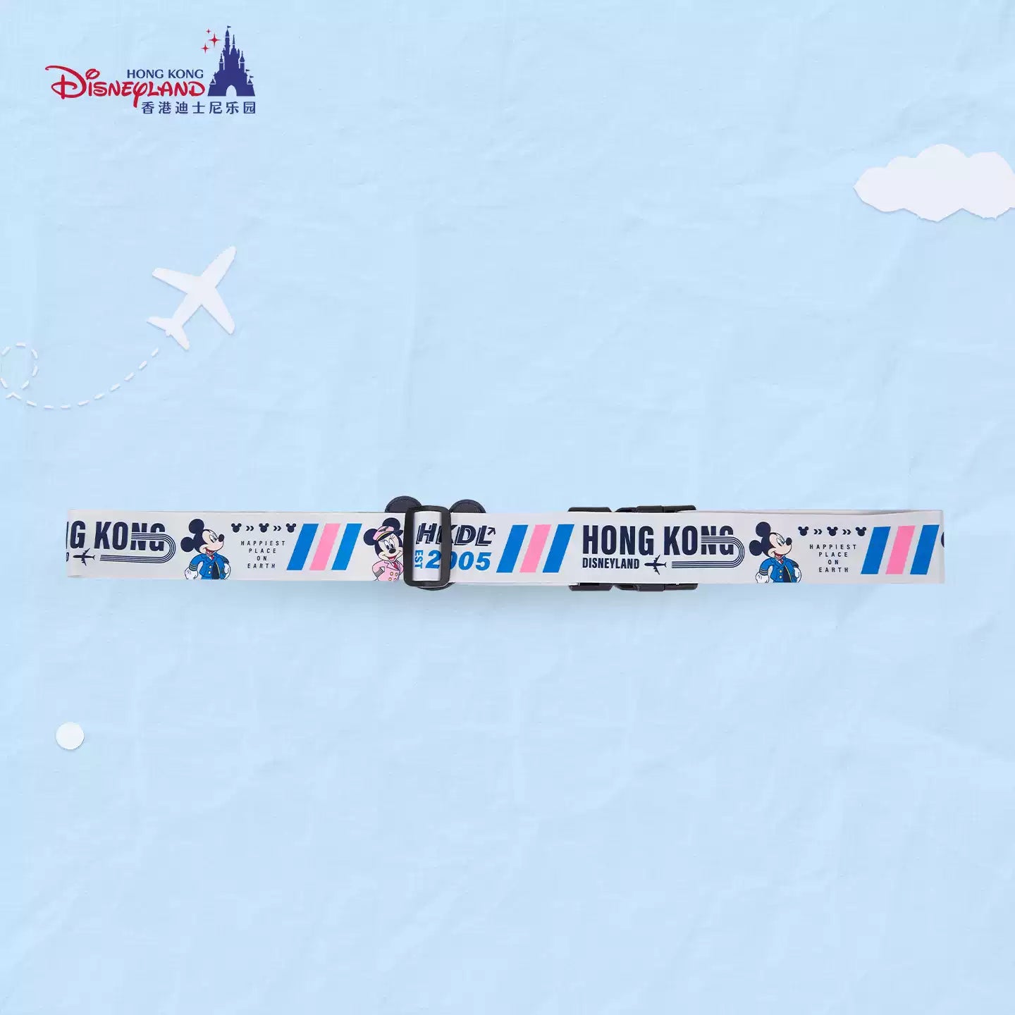 HKDL｜Mickey & Minnie Airline Crew Mickey Luggage Strap