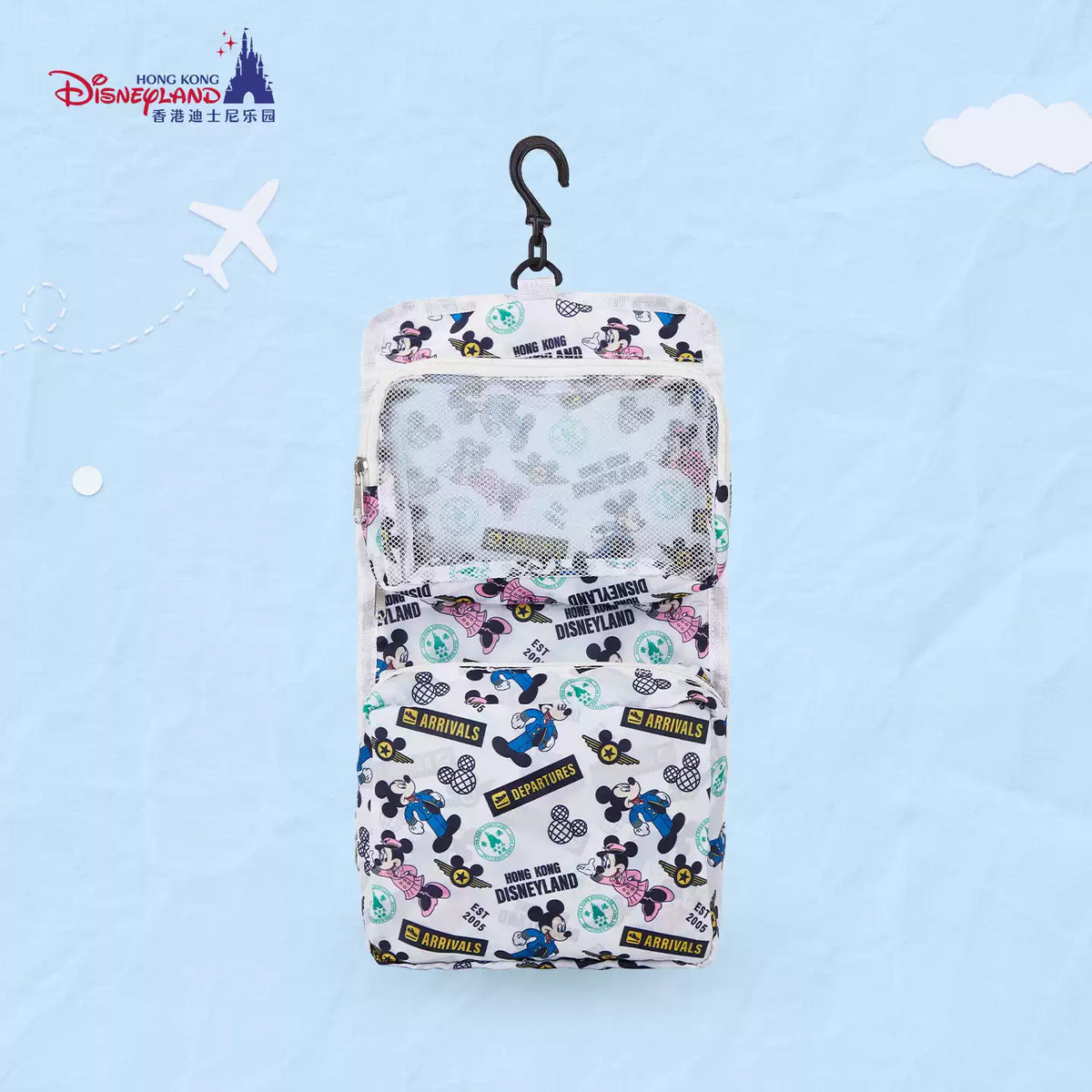 HKDL｜Mickey & Minnie Airline Crew Foldable Travel Bag