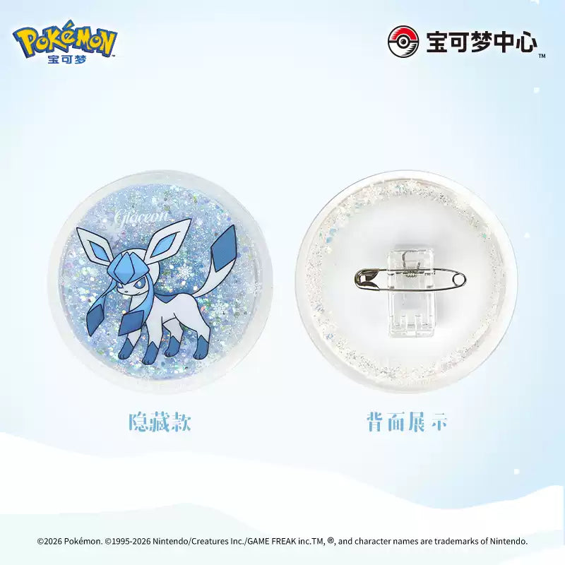 China｜Pokémon Snowy Dream Series Quicksand Acrylic Badge Blind Box Full Box
