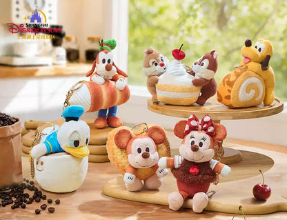Shanghai Disney Resort｜ Mickey & Friends Urban Cafe Dessert Aroma  Plush Keychain
