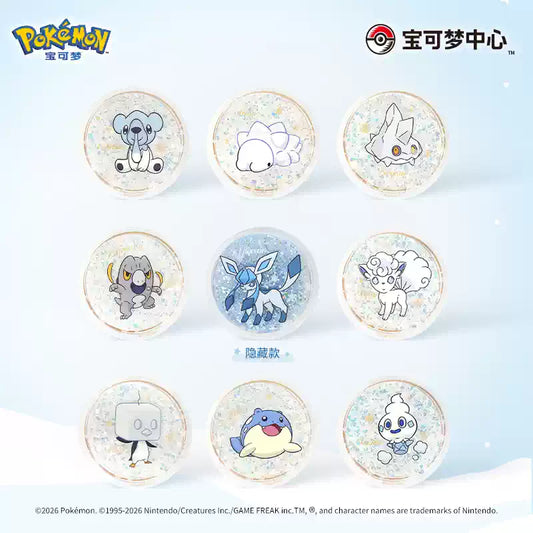 China｜Pokémon Snowy Dream Series Quicksand Acrylic Badge Blind Box Full Box