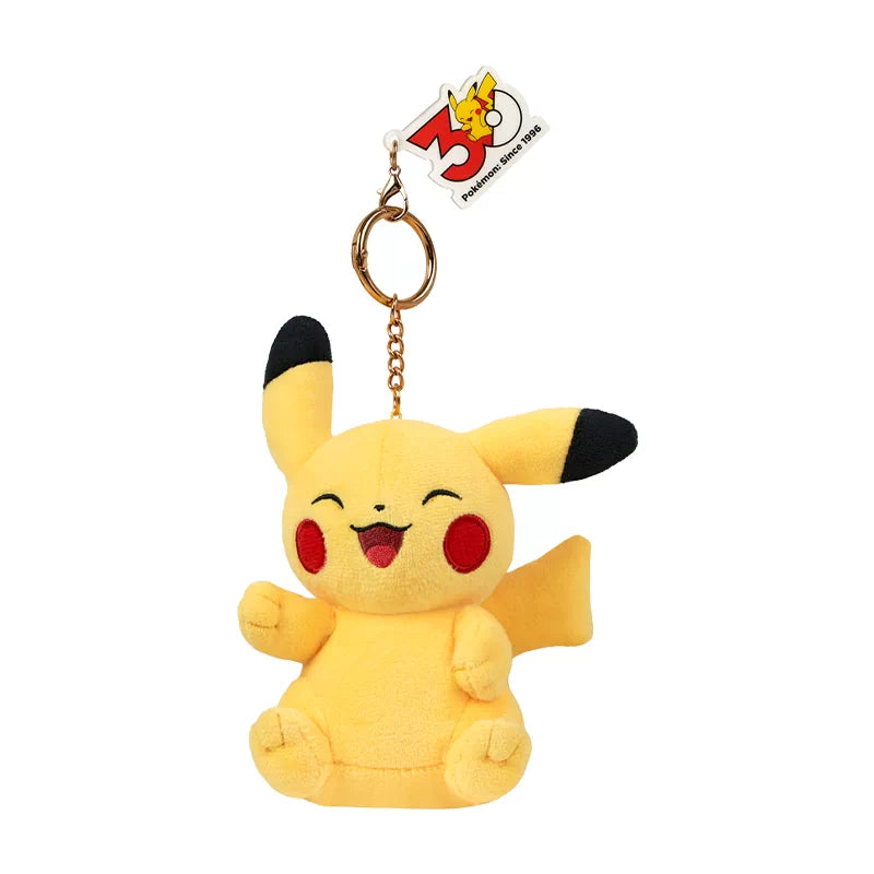 China｜ Pokémon 30th Anniversary Pikachu Plush Keychain