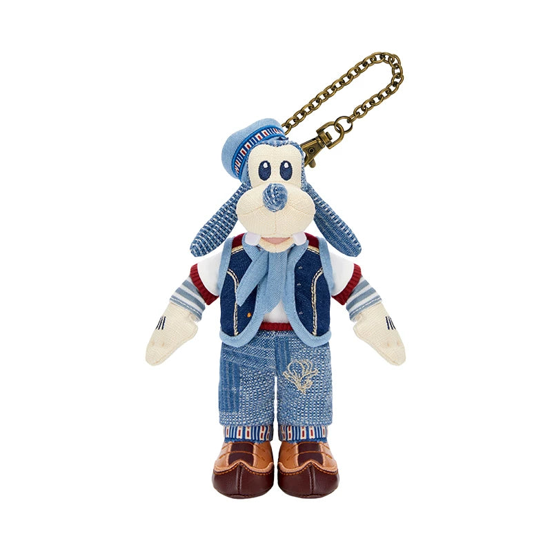Shanghai Disney Resort｜Mickey and Friends Denim City Walk Plush Keychain