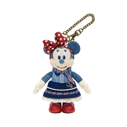Shanghai Disney Resort｜Mickey and Friends Denim City Walk Plush Keychain