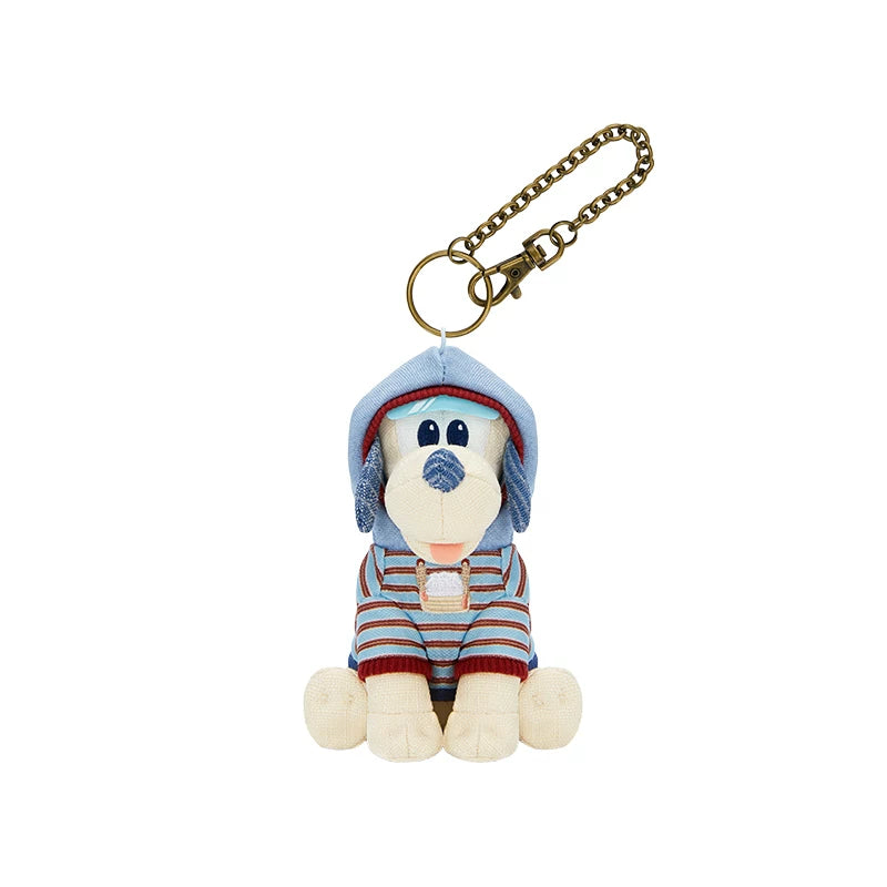 Shanghai Disney Resort｜Mickey and Friends Denim City Walk Plush Keychain