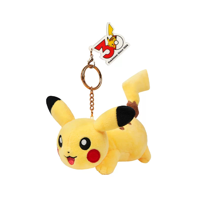 China｜ Pokémon 30th Anniversary Pikachu Plush Keychain