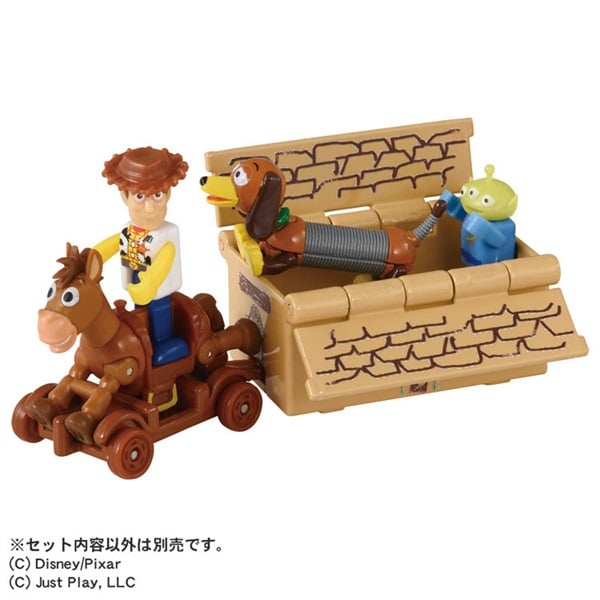Toy Story Slinky Dog Cardboard Toy Box Dream Tomica Ride-On Toy Car