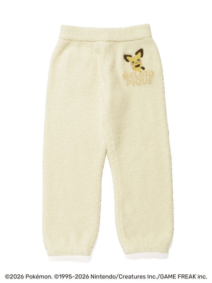 Japan｜ Pokémon x Gelato Pique Kids Pichu Baby Moco Jacquard Top & Long Pants Set - Size 110