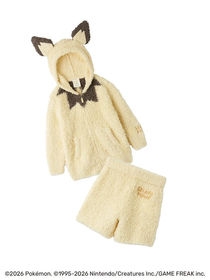 Japan｜ Pokémon x Gelato Pique Junior Pichu Gelato Hoodie & Shorts Set - Size 130