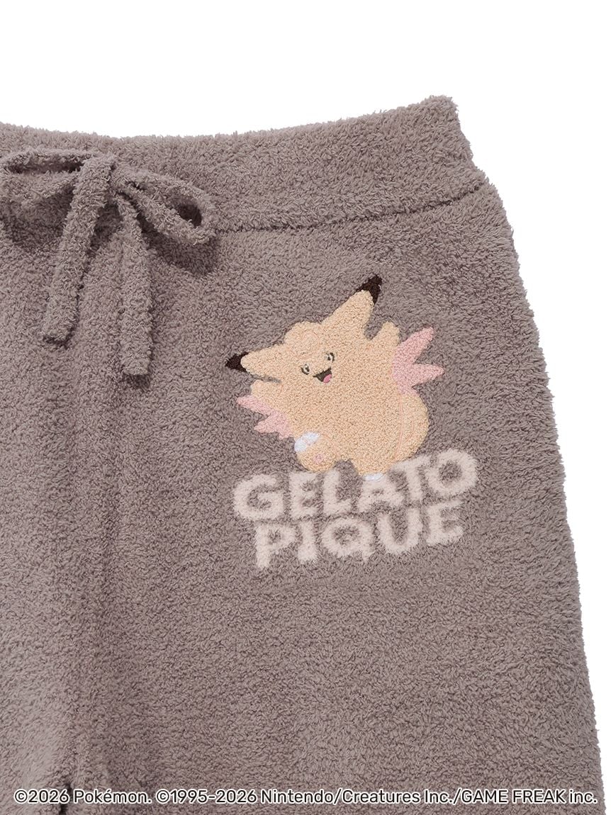Japan｜ Pokémon x GELATO PIQUE Men's Clefable Baby Moco Jacquard Pullover & Long Pants Set