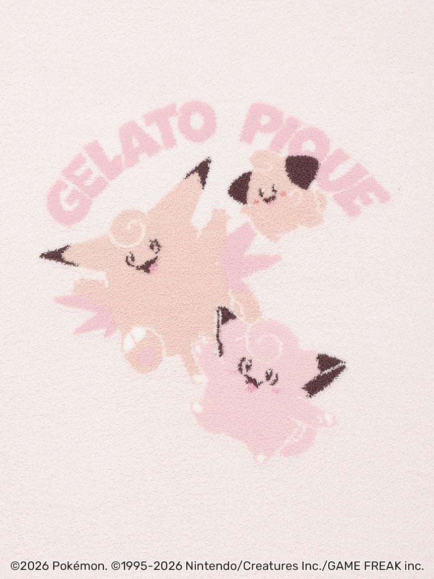 Japan｜ Pokémon x GELATO PIQUE Baby Moco Jacquard Shawl Cardigan – Pink (S-M)