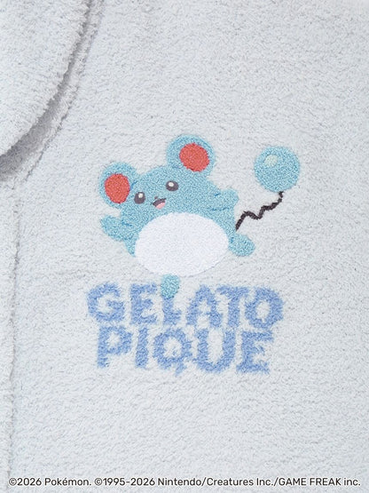 Japan｜ Pokémon x GELATO PIQUE Baby Moco Jacquard Shawl Cardigan – Blue (S-M)