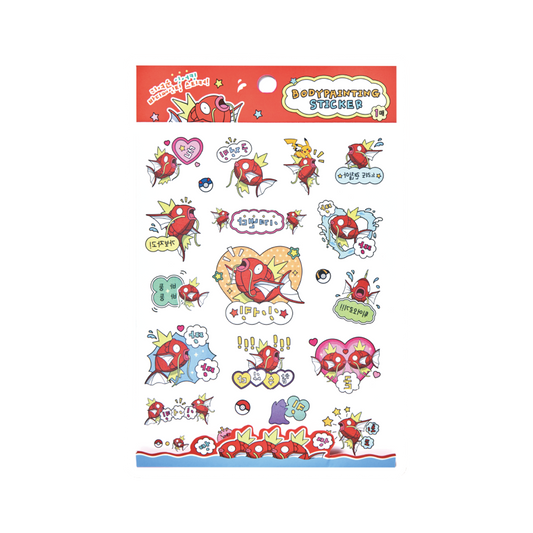 Pokémon Splash Magikarp Body Painting Sticker