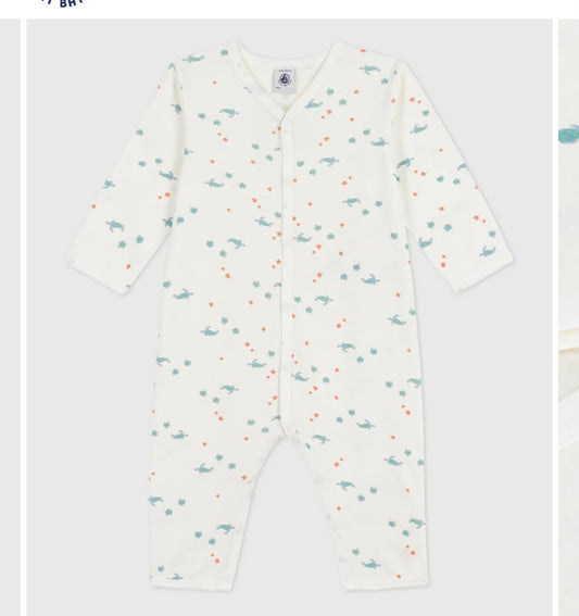 Petit bateau -turtle bodysuit 24M