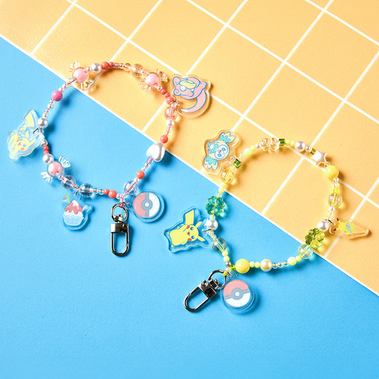 Pokémon Summer has come Beads Strap Keyring