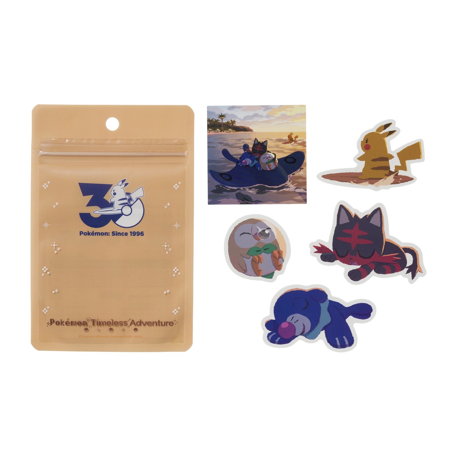 Pokémon Timeless Adventure Alola Sticker Set