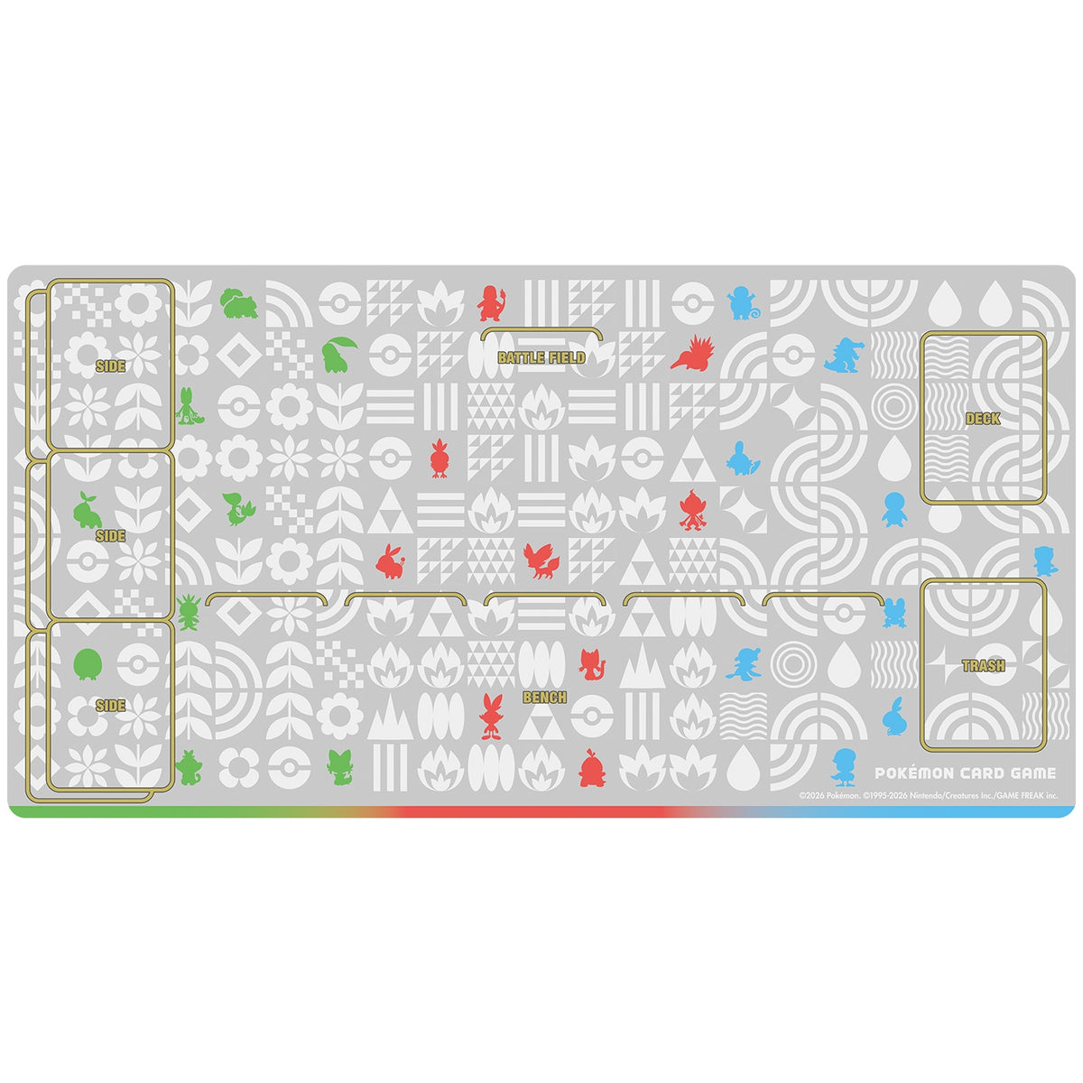 Pokémon Card Game Rubber Playmat First Partner Pokémon