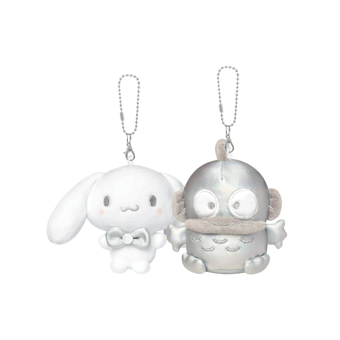 Sanrio Cinnamoroll & Hangyodon Silver Nikonui Keyholder