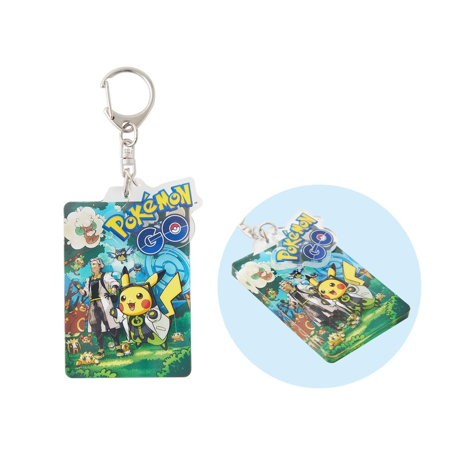 Pokémon GO Professor Willow Assistant Pikachu Acrylic Keychain